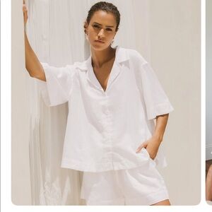 PIYAMA COCONUT LINEN LOUNGE SET